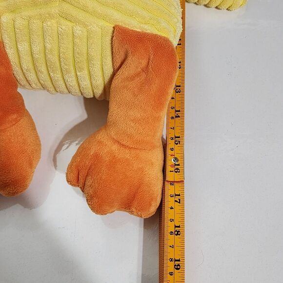 Kids Girls Boys Easter Spring Textured Yellow Duck Big Plush Weighted Beanie Toy - Picture 11 of 11